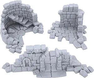 EnderToys Ruined Town Building by Makers Anvil, 3D Printed Tabletop RPG Scenery and Wargame Terrain for 28mm Miniatures