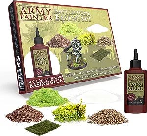 The Army Painter Battlefields Basing Set - Terrain Model Kit for Miniature Terrain Bases - Diorama Supplies with Landscape Rocks, Scenic Sand, Model Grass, Tufts & Free Basing Glue