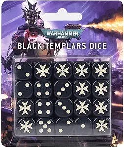 Praise the Omnissiah, These Warhammer 40,000 Black Templars Dice Are a Crus