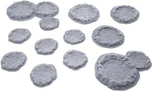 Blast Craters, Terrain Scenery for Tabletop 28mm Miniatures Wargame, 3D Printed and Paintable, EnderToys