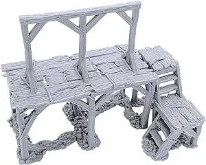 Gallow Square by Printable Scenery, 3D Printed Tabletop RPG Scenery and Wargame Terrain 28mm Miniatures