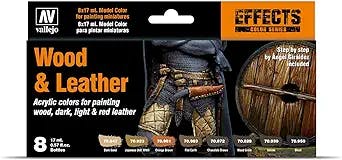 Vallejo Wood and Leather Paint Set: Bring Your Miniatures to Life!