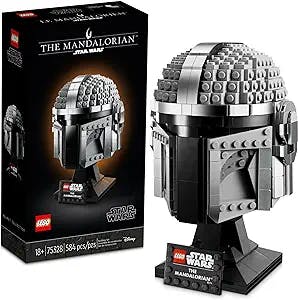LEGO Star Wars The Mandalorian Helmet 75328 Buildable Model Kit - Display Collection and Decoration Set from The Mandalorian Series, Perfect Collectible Gift Idea for Adults, Men, Women, Mom, and Dad