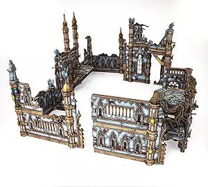 Rampart Modular Terrain Eternal Cathedral Core Set - Unpainted Fully Customizable Scaled Tabletop Terrain by Archan Studio - for Kids and Adults Ages 14+