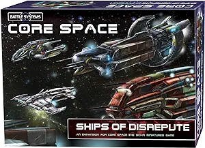 Battle Systems - Core Space First Born - Sci-Fi Miniatures Board Game - Cyberpunk 28mm Science Fiction Figures for 40K Wargame - Tabletop Modular 3D Gaming Terrain - (Ships of Disrepute)