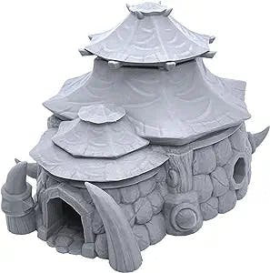 Orc Town Hall by Makers Anvil, 3D Printed Tabletop RPG Scenery and Wargame Terrain for 28mm Miniatures