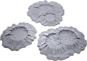 EnderToys Battlefield Craters Auxiliary Set by Terrain4Print, 3D Printed Tabletop RPG Scenery and Wargame Terrain for 28mm Miniatures
