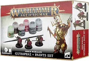 Games Workshop Warhammer Age of Sigmar Orruk Warclance Gutrippaz and Paint Set