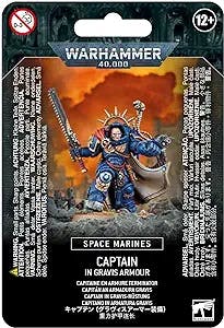 Warhammer 40,000 Space Marines Captain in Gravis Armour Miniature