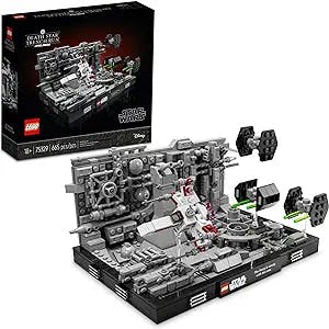 LEGO Star Wars Death Star Trench Run Diorama 75329 Set for Adults, Room Décor Memorabilia Gift with Darth Vader’s TIE Advanced Fighter