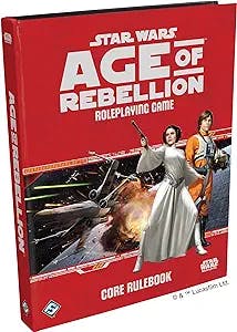 Star Wars Age of Rebellion Core Rulebook | Roleplaying Game | Strategy Game | Adventure Game For Adults and Kids | Ages 10+ | 2-8 Players | Average Playtime 1 Hour | Made by Fantasy Flight Games
