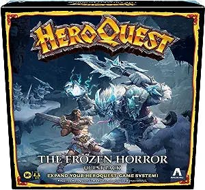 Hasbro Gaming Avalon Hill HeroQuest The Frozen Horror Quest Pack, Dungeon Crawler Game for Ages 14+, Requires HeroQuest Game System to Play