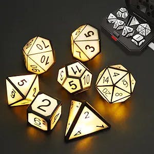 Light up your game with HTPOW Light Up DND Dice Set!