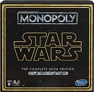 Monopoly: Star Wars Complete Saga Edition Board Game for Kids Ages 8 & Up (Amazon Exclusive)