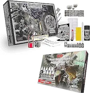 The Army Painter Dungeons and Dragons Adventurers Paint Set Bundle with GameMaster Dungeons & Caverns Core Set-Miniature Paint Set & Model Tool Kit for Game Master,Terrain & Tabletop Roleplay Hobbyist