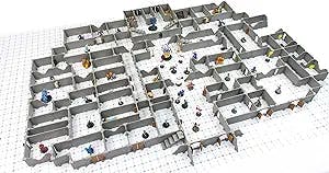 Modular Dungeon System: Tabletop & RPG Terrain Game Set for Dungeons & Dragons, Pathfinder, Castles & Crusades, 13th Age, Runequest, Asunder, Zombicide, and More! - Legend Set (695+ Pieces 2016 sqin)