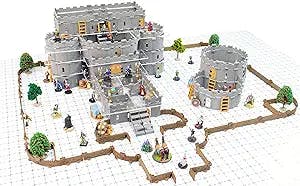 Modular Castle System: Tabletop & RPG Terrain Game Set for Dungeons & Dragons, Pathfinder, Castles & Crusades, 13th Age, Runequest, Asunder, Zombicide, and More! - Regent Set (800+ Pieces 2016 sqin)