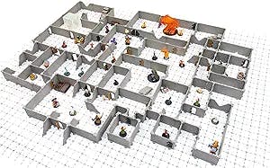 Modular Dungeon System: Tabletop & RPG Terrain Game Set for Dungeons & Dragons, Pathfinder, Castles & Crusades, 13th Age, Runequest, Asunder, Zombicide, and More! - Knight Set (460+ Pieces 1008 sqin)