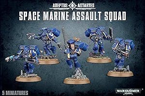 Unleash the Fury with Warhammer 40k Space Marines Assault Squad GWS 48-09!